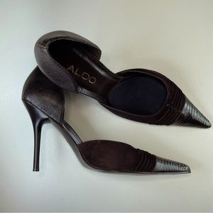 Aldo Size 36 / 6 Brown Suede Stilettos